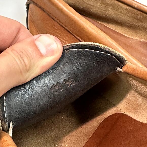 GOOD Quoddy Handsewn Brown Leather Driver Moccasin Loafer Made in Maine USA 11.5 - Picture 9 of 11